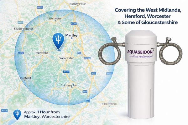 AquaSeidon undersink water filter installation service covering Worcester Hereford West Midlands and Gloucestershire